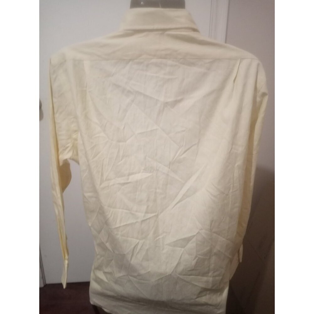 New Polo Ralph Lauren Estate Custom Fit Dress Shirt Yellow Men 16.5 32/33 (XL) - Picture 7 of 12